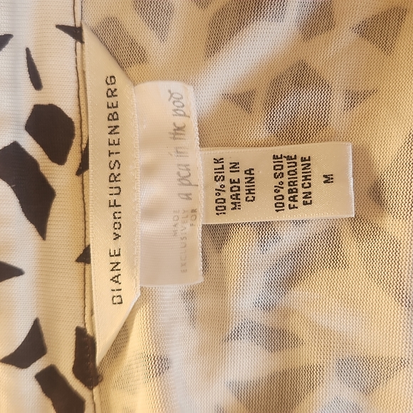 Jersey silk maternity wrap blouse Diane Von Furstenberg - Picture 9 of 10